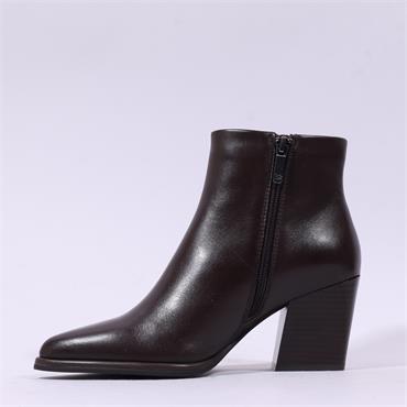 Regarde Le Ciel Eithel Stack Heel Boot - Brown Leather